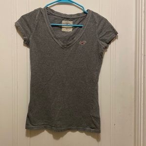 Grey Hollister V-Neck Shirt